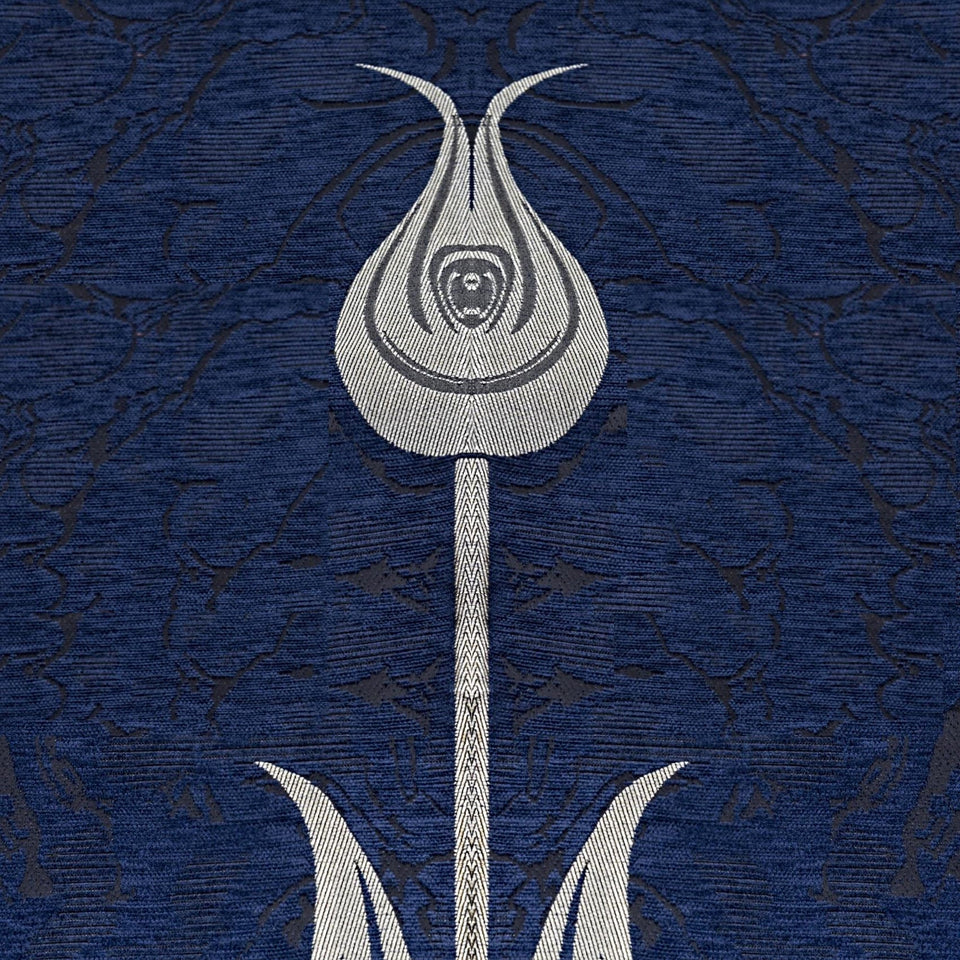 Blue Lightweighted Islamic Prayer Rug, Tulip Motiff Janamaz, Musallah, Sesallah, Sejadah, Carpet, Muslim Seccade, Islam Sajadah