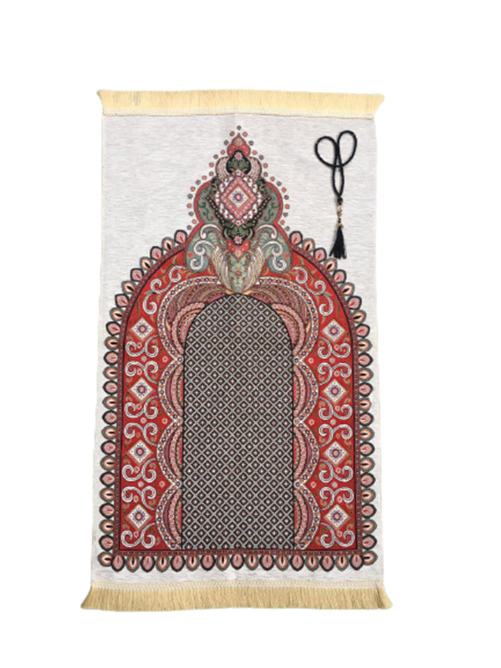 Prayer Mat | Ultra Lux Chenille Prayer Rug | Woven Sajdah | Musalla | Janamaz | Unique Islamic Gift | Arrow Gate Prayer Mat