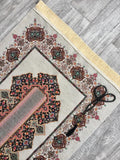 Prayer Mat | Ultra Lux Chenille Prayer Rug | Woven Sajdah | Musalla | Janamaz | Unique Islamic Gift | Symmetric Elegancy Prayer Mat