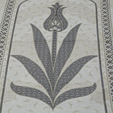 Mink Tulip Taffeta Lux Lightweighted Islamic Prayer Rug, Janamaz, Musallah, Sesallah, Sejadah, Carpet, Muslim Seccade, Islam Sajadah