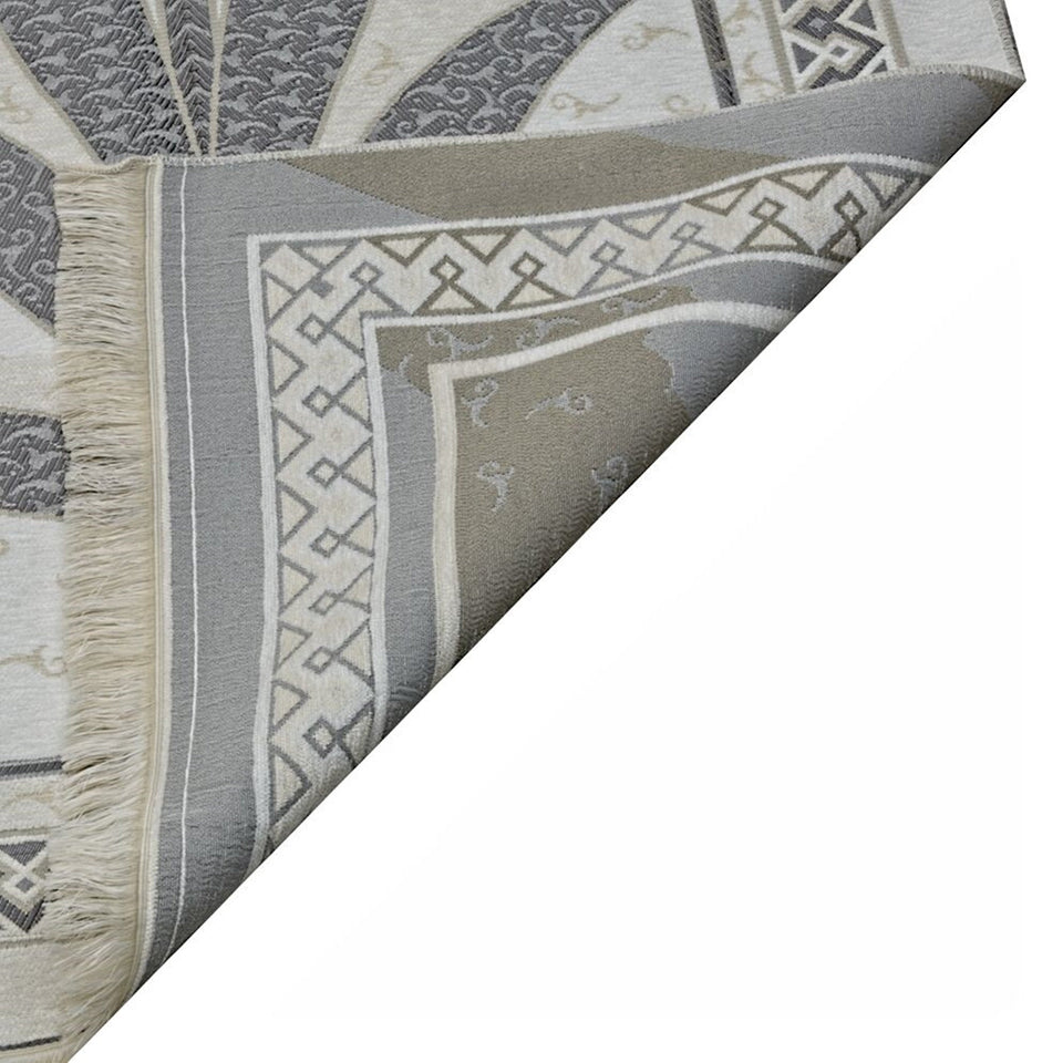 Mink Tulip Taffeta Lux Lightweighted Islamic Prayer Rug, Janamaz, Musallah, Sesallah, Sejadah, Carpet, Muslim Seccade, Islam Sajadah