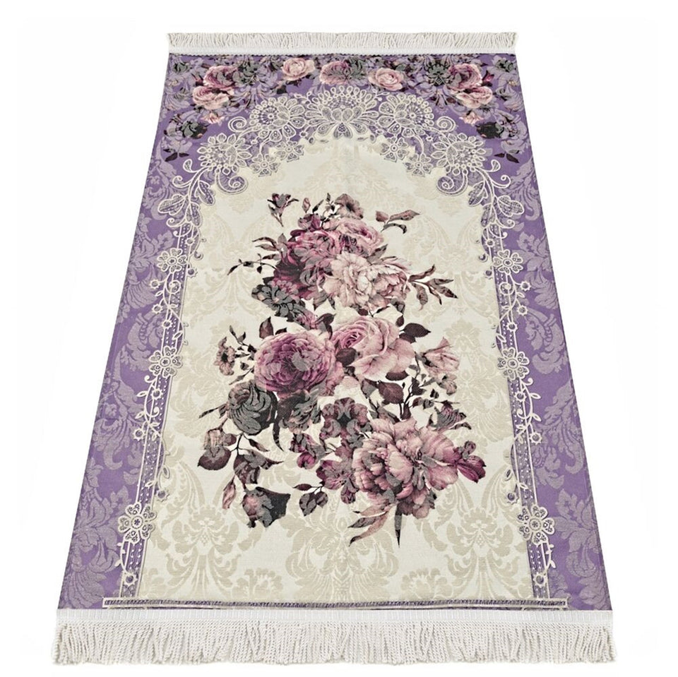 Lux Hurrem Sejadahs - tapis de prière de luxe - tapis de prière - Janamaz - élégant, de haute qualité, de luxe - un cadeau islamique unique