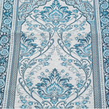 Blue Lux Chenille Personalized Prayer Mat for Kids, Islamic Prayer Rug for Children, Educational Prayer Mat, Muslim Child, First Prayer Rug