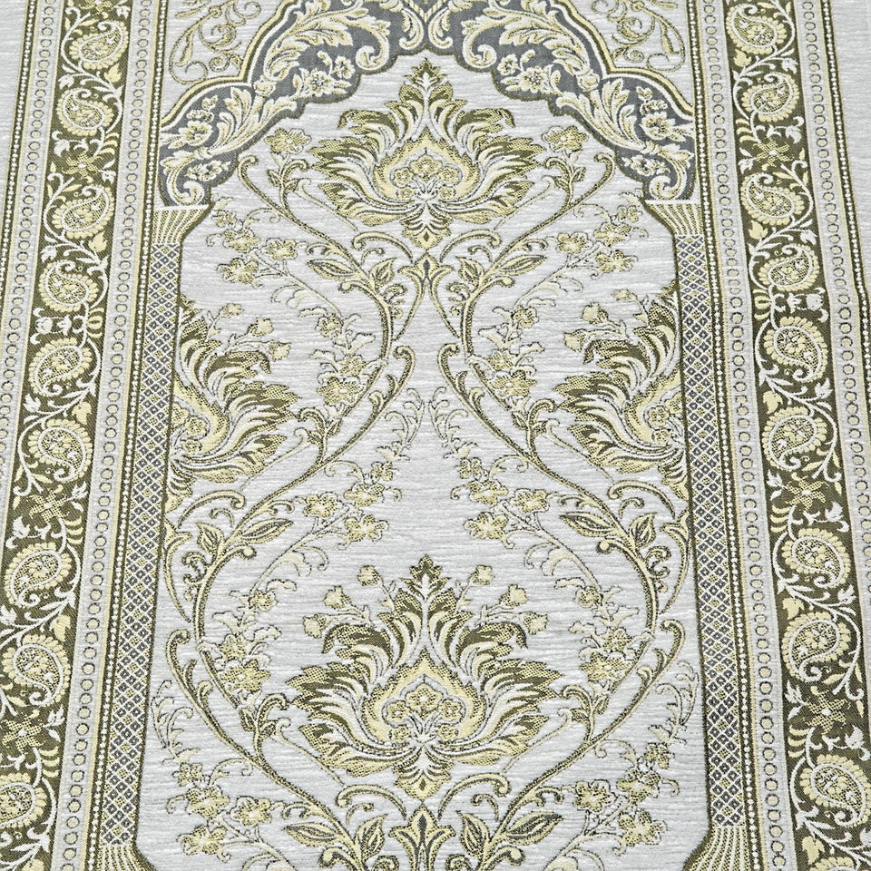 Cream Lux Chenille Personalized Prayer Mat for Kids, Islamic Prayer Rug for Children, Educational Prayer Mat, Muslim Child, First Prayer Rug