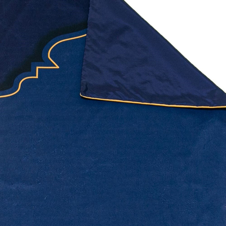 Navy Blue Delux Special Prayer Mat Set Gift | Quran | Sajadah | Pillowcase | Islamic Gift | Personalized Gift | Tasbeeh Sejadah Set