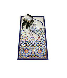 Colorful Delux Special Prayer Mat Set Gift | Quran | Sajadah | Pillowcase | Islamic Gift | Personalized Gift | Tasbeeh Sejadah Set