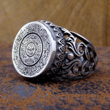 Cerrahi Seal Silver Necklace and Ring Set, Handmade 925 Sterling Silver, Silver Jewelry Set, Silver Ring, Muslim Gift, Ramadan Gift
