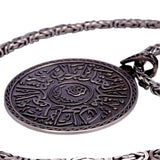 Custom Name Necklace, Handmade Silver Medallion, Ottoman Calligraphy Necklace, Silver Necklace, Islamic Necklace, Muslim Gift, Gift for Her