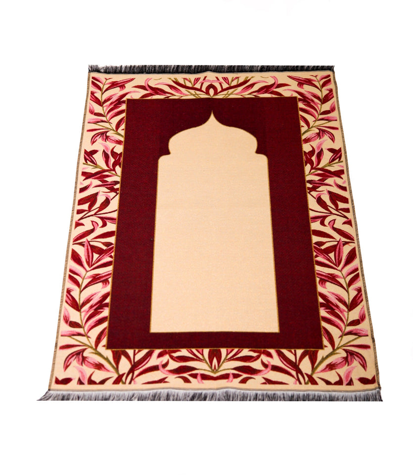 Personalised Prayer Mat Leila | Red Prayer Rug | Gift for Her | Gift for Him | Muslim Janamaz | Custom Name Prayer Mat | Personalized Gift