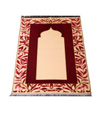 Personalised Prayer Mat Leila | Red Prayer Rug | Gift for Her | Gift for Him | Muslim Janamaz | Custom Name Prayer Mat | Personalized Gift