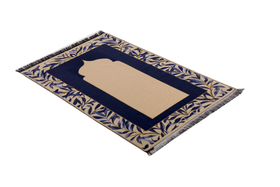 Personalised Prayer Mat Leila | Blue Prayer Rug | Gift for Her | Gift for Him | Muslim Janamaz | Customize Prayer Mat | Personalized Gift