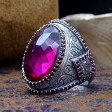 Srebrni prsten Ruby Topaz, Idealan poklon, Nakit, Poklon za nju, Prsten od srebra, Pokloni za mladenku, Poklon za mladenku, Prsten od rubin kamena