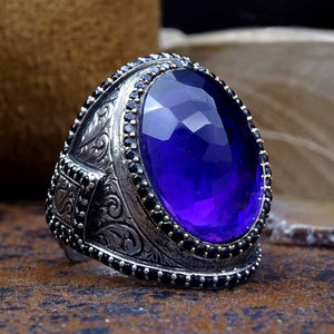 Amethist steen zilveren ring, ideaal cadeau, sieraden cadeau, cadeau voor haar, sterling zilveren ring, bruid geschenken, cadeau voor bruid