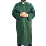 Green Ajyad Fortress Mens Prayer Jubbah, Prayer Robe, Traditional Anatolian Thobe, Elegant Mens Wear Kurta, Muslim Mens Clothing, Thawb