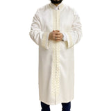Cream Azeem Mens Prayer Jubbah, Prayer Robe, Traditional Anatolian Thobe, Elegant Mens Wear Kurta, Muslim Mens Clothing, Thawb