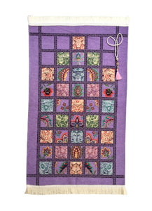 Prayer Mat | Ultra Lux Chenille Prayer Rug | Woven Sajdah | Musalla | Janamaz | Unique Islamic Gift | Purple Authentic Prayer Mat - islamicbazaar