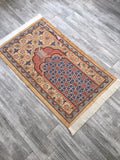 Prayer Mat | Ultra Lux Chenille Prayer Rug | Woven Sajdah | Musalla | Janamaz | Unique Islamic Gift | Gorgeous Vitray Prayer Mat - islamicbazaar