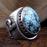 Turquoise Stone Silver Ring | Gift For Him | Personalized Gift | Custom Ring | Gift For Him | Gift for Her | 925 Sterling Silver