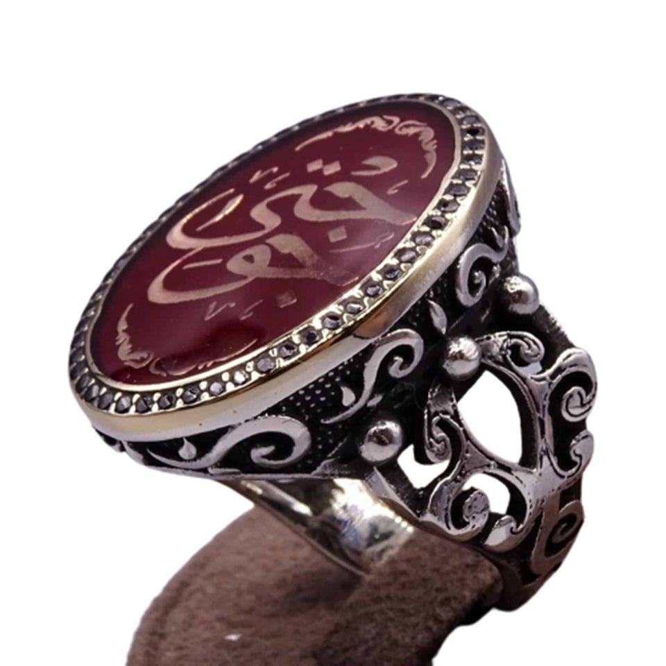 Buy Ali's Zulfiqar Sword Solid 925 Sterling Silver Men's Ring Islamic  Calligraphy Ring Turkish Ring Allah's Lion Ali Ring Online in India - Etsy