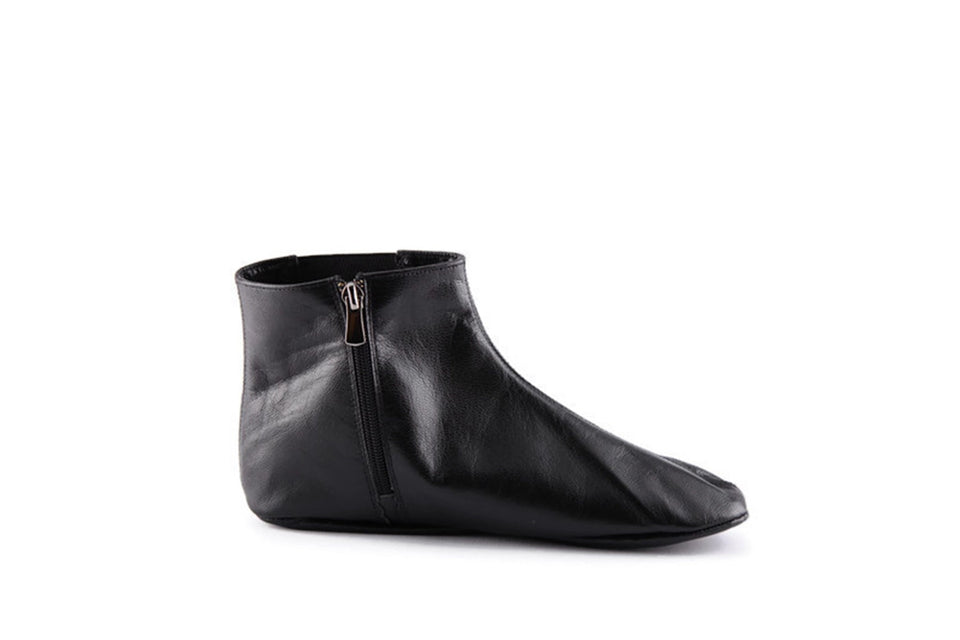 Genuine Goat Leather Black Feet Warmer Women Size, Winter socks, foot warmers, Shoes Slippers Islam Mest, Khuffain, Wudu Socks, Halal Socks