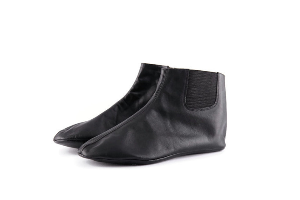 Genuine Leather Black Feet Warmer Women Size| winter socks | foot warmers socks | Islam Mest Shoes | Slippers Khuffain | Leather Socks