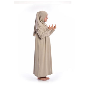 Prayer Dress Kids Abaya | Mink Muslim Kids | Kid Khimar Jilbab | Kid Jalabiya| Islamic Kid Dress | Dress for Girls | Girls Prayer Dress