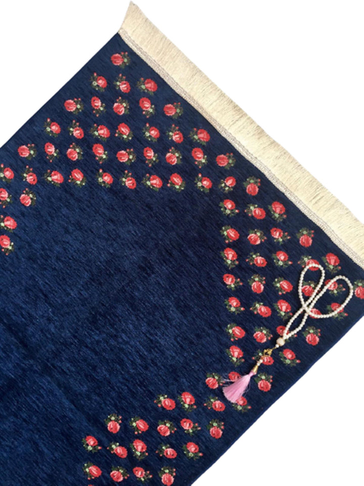 Prayer Mat | Ultra Lux Chenille Prayer Rug | Woven Sajdah | Musalla | Janamaz | Unique Islamic Gift | Little Roses Prayer Mat