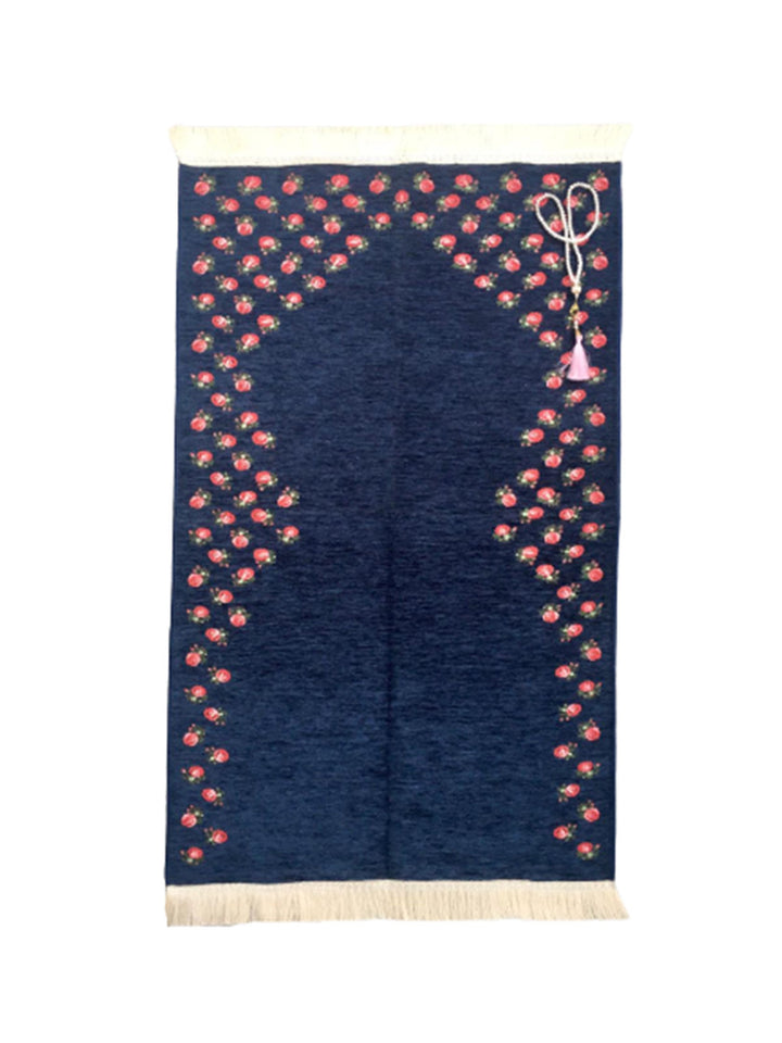 Prayer Mat | Ultra Lux Chenille Prayer Rug | Woven Sajdah | Musalla | Janamaz | Unique Islamic Gift | Little Roses Prayer Mat