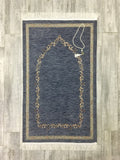Indigo Door to Andalus Prayer Mat, Prayer Mat with Tasbeeh, Prayer Rug, Muslim Janamaz, Sajjada, Turkish Rug, Islamic Gift YSLM37