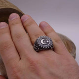 Resurrection  Silver Medallion and Ring Set, Handmade 925 Sterling Silver, Silver Jewelry for Men, Silver Pendant, Gift for Him, Silver Gift