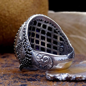 Anillo de plata con topacio de zafiro, regalo ideal, regalo de joyería, regalo para ella, anillo de plata esterlina, regalos de novia, regalo para novia