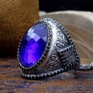 Аметист камен сребрен прстен, идеален подарок, подарок за накит, подарок за неа, сребрен прстен, подароци за невеста, подарок за невеста