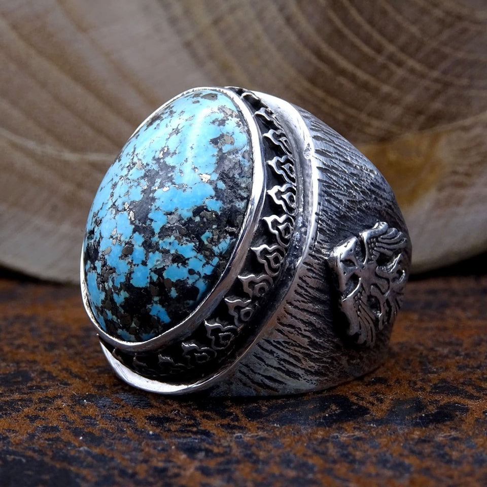 Turquoise Stone Silver Ring | Gift For Him | Personalized Gift | Custom Ring | Gift For Him | Gift for Her | 925 Sterling Silver