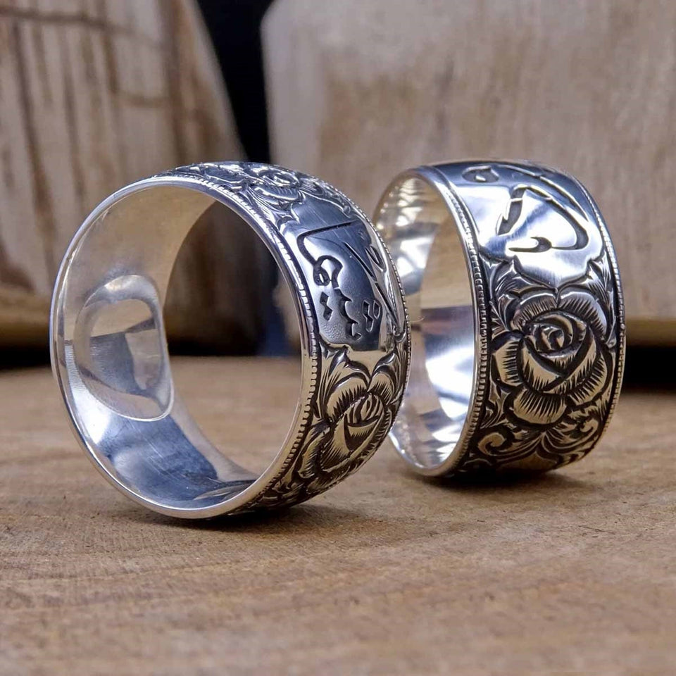Custom Wedding Band Silver Rings, Plain Wedding Rings, Wedding Band, Silver Couple Rings, Dainty Rings, Promise Rings, Wedding Ring Sets