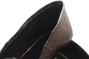 Lux Genuine Leather Bordeaux Feet Warmer with Women Size | Winter Socks | Winter Shoes | Unisex House Slippers | Handmade Leather Socks