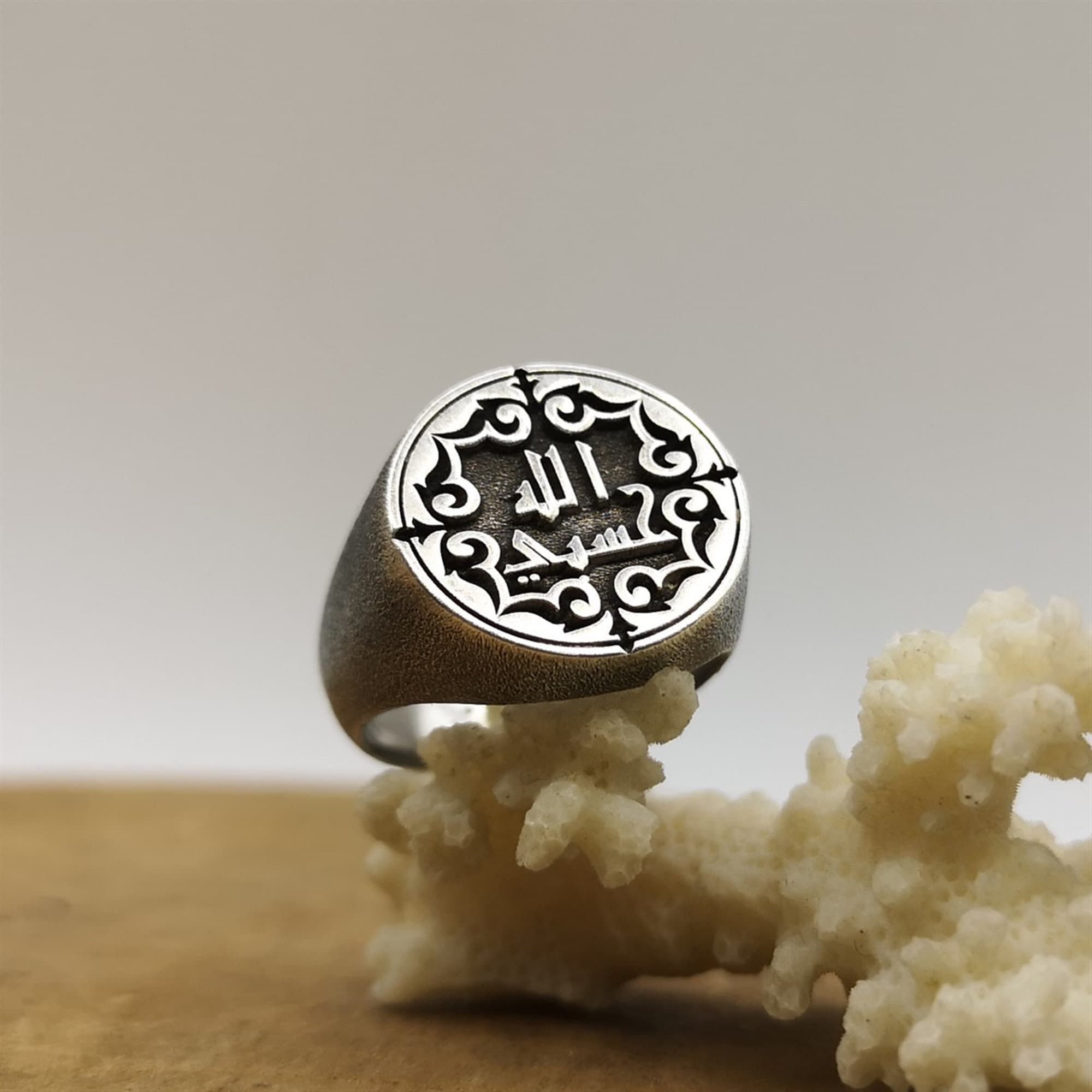 Bague en argent sterling 925 Bague homme fait main Chevalière