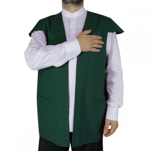 Green Sufi Vest | Traditional Ottoman Khaydari Vest | Haqqani Naqshibandi Qadiri Dervish Vest