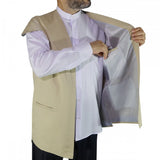 Cream Sufi Vest | Traditional Ottoman Khaydari Vest | Haqqani Naqshibandi Qadiri Dervish Vest