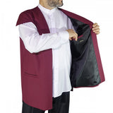 Bordeaux Sufi Vest | Traditional Ottoman Khaydari Vest | Haqqani Naqshibandi Qadiri Dervish Vest