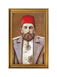 Payitaht Abdulhamid The Last Emperor Tapestry Wall Hanging | Woven Portrait Wall Art | Unframed Goblen | Sultans Wall Decor