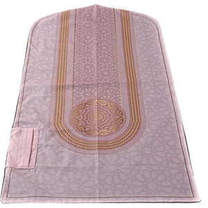 Travel Prayer Mat Pink | Portable Prayer Mat | Pocket Sejadah | Lux Musallah | Prayer Rug | Janamaz | Islamic Gift | Ramadan Gift