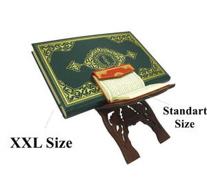 XXLarge Size Green Hard Cover Moshaf Quran, Ideal for Older Adults, Mosque Size Quran for Elders
