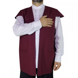 Bordeaux Sufi Vest | Traditional Ottoman Khaydari Vest | Haqqani Naqshibandi Qadiri Dervish Vest