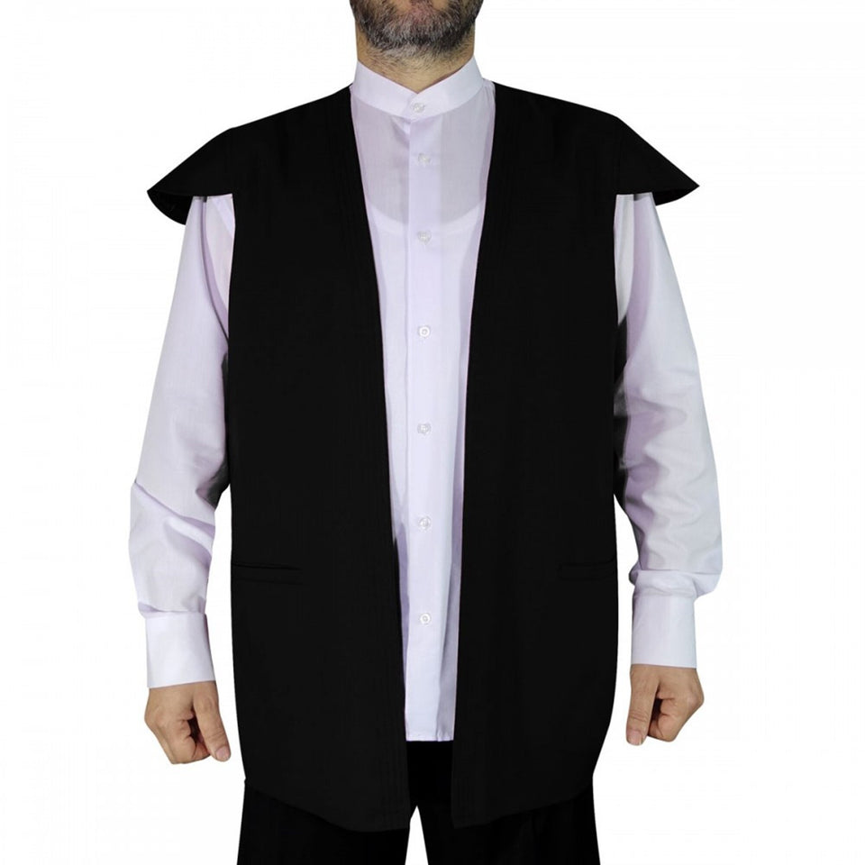 Black Sufi Vest | Traditional Ottoman Khaydari Vest | Haqqani Naqshibandi Qadiri Dervish Vest