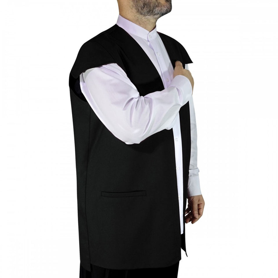 Black Sufi Vest | Traditional Ottoman Khaydari Vest | Haqqani Naqshibandi Qadiri Dervish Vest