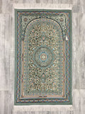 Genuine Green Flower Bouquet Prayer Mat, Prayer Mat with Tasbeeh, Prayer Rug, Muslim Janamaz, Sajadah Cantik , Islamic Gifts