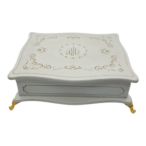 White Quran Gift Box Set | Quran in Wooden Box Case | Special Gift for Ramadan | Eid Gift Quran Gift Set