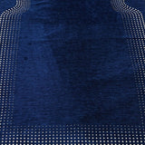 Royal Blue Lux Prayer Mat, Prayer Mat with Tasbeeh, Prayer Rug, Muslim Janamaz, Sajjada, Turkish Rug, Islamic Gift
