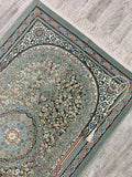 Genuine Green Flower Bouquet Prayer Mat, Prayer Mat with Tasbeeh, Prayer Rug, Muslim Janamaz, Sajadah Cantik , Islamic Gifts
