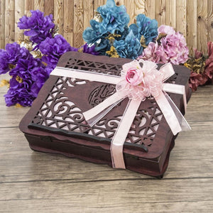 Quran, Lux Shawl, Tasbih, Prayer Rug in Wooden Box Quran Stand, Islamic Gift For Mom, Lux Islamic Gift Box, Muslim Gift, Gift For Her